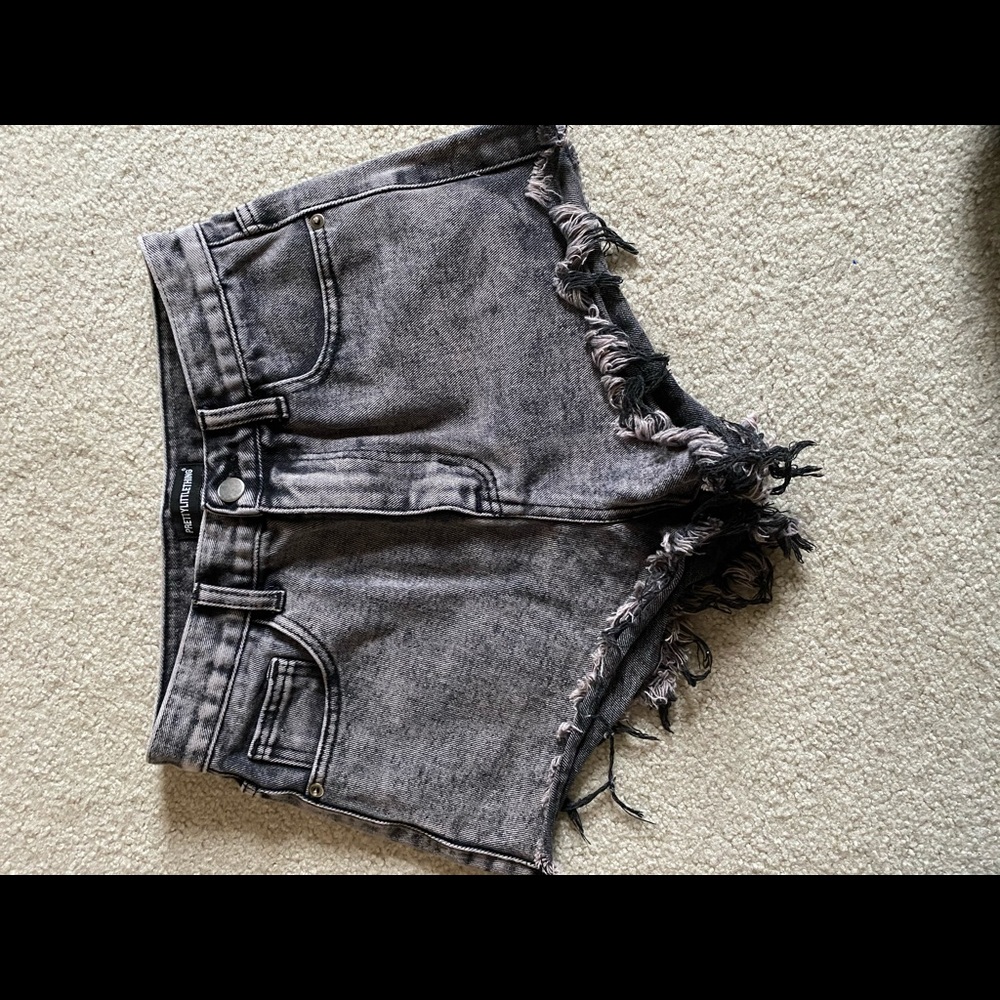 Pretty little thing black shorts